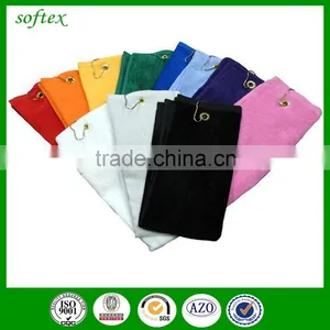 Velour Mini Golf Towel With Clip thumbnail-1