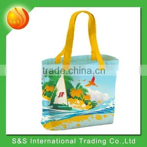 Nice Design Large Capacity Full Printing Women Cotton Tote Bag thumbnail-1