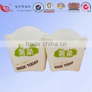 Food Grade White Paper Card French Fries Box,fried Food Packaging Box thumbnail-1