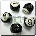 8-Ball Shaped Ceramic Beads thumbnail-1