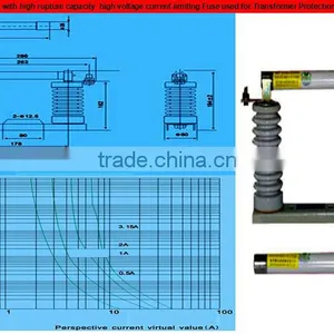 XRNP1 Series With High Rupture Capacity , High Voltage Current-limiting Fuse Used for Transformer Protection thumbnail-3