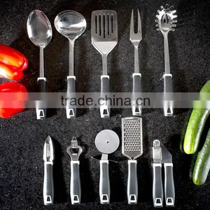 10pcs Kitchen Utensils Sets Stainless Steel & Nylon Kitchen Gadget thumbnail-1