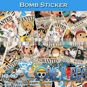 HD-092 CARLIKE Air Bubble Free High Quality Car Wrapping Skull Bomb Sticker thumbnail-6