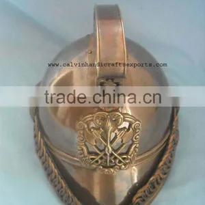 Brass Fire Chief Antique Finish Fireman Helmet/ Fireman Helmet/ Austrian Firman Helmet thumbnail-1