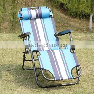 Folding Reclining Beach Chair thumbnail-1