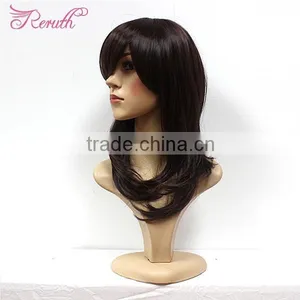 High Quality Natural Black Human Wig Brazilian Virgin Human Hair thumbnail-2