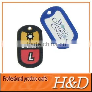 Colorfull Metal Dog Tag Silencer With High Quality and Metal Chain thumbnail-1