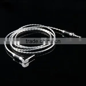 Custom 3.5MM Stereo Cable High Performance AUX Cable Silver Plated 3.5mm Audio Cable thumbnail-2
