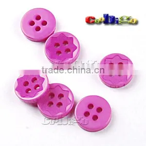 18L(11.5mm) Resin Buttons Laser Figure 4 Holes Sewing Craft For Bag Shoe Garment Toy #FLN015(Mix-s) thumbnail-5