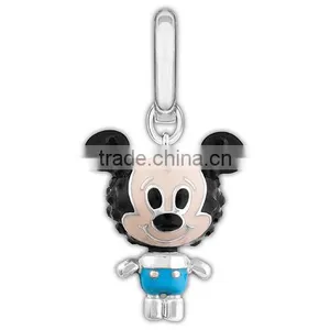 Wholesale Lovely Mickey 3D Pendant Mickey Charms Mickey Rhinestone thumbnail-1