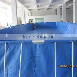 Steel Frame Pool/ Metal Rectangular Frame Pool for Sale thumbnail-1
