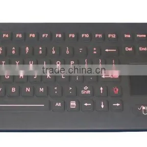 IP68 Waterproof Desktop Silicone Medical Keyboard With Integrate Touchpad thumbnail-2