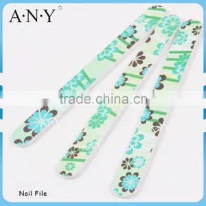 Nail Art Cure Emery Sand Green Flower Cute Nail Files 100/180 thumbnail-1
