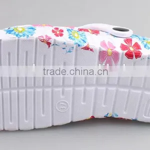 2016 JinJiang Factory New Design Water Transfer Printing EVA Clogs Women EVA Garden Shoes thumbnail-5