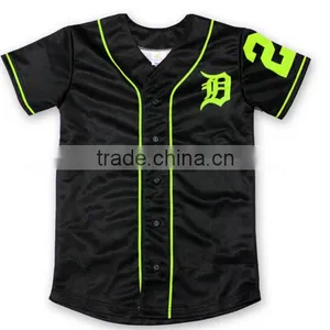 New Design Dry Fit Button Down Baseball Jersey , 100% Polyester Camo Baseball t Shirt thumbnail-5