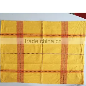 Yellow and Blue Color Tea Towel Hot Sale Kitchen Towel Factory Whole Sale Dish Towel thumbnail-1