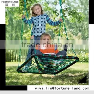 Iron Round and Rubber Foam Pipe Garden Swing Seats for Baby thumbnail-1