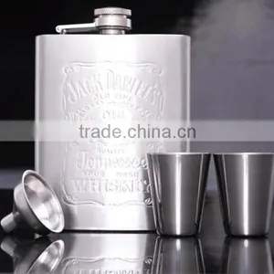 7 oz Hip Flask Stainless Steel Flagon Wine Pot Set Portable Bottle Funnel thumbnail-3