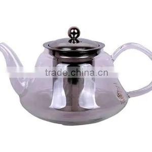 1000ml Borosilicate Glass Tea Pot With Stainless Steel Strainer thumbnail-1