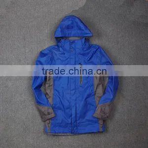 Men's Long Rain Coat Rain Jacket Hooded thumbnail-1