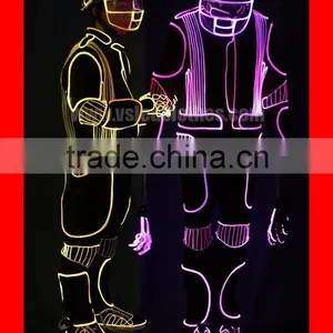Wireless DMX512 Programmable Light Up LED Robot Outfit Suit thumbnail-1