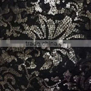 Gold Sequin or Silver Sequin Fabric or Embroidery Fabric thumbnail-2
