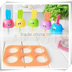 Wholesale 6pcs DIY Home Cute Plastic Ice Cream Mould Ic005 thumbnail-2