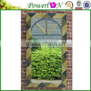 Discounted Classical Antique Wall Mounted Decorative Painting Mirror For Home Backyard Garden Park thumbnail-1