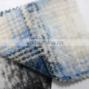 Fall Winter Thick Scotch Plaid Brushed Polyester Acryilic Blend Wool Fabric thumbnail-2