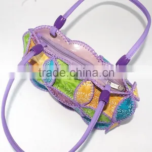 China Leather Handbag Factory Lady Fancy Bags Crochet Design Totall Handmade thumbnail-5