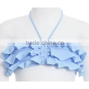 Latest Fashion Ruffles Sexy Kids Bikini With Various Colours thumbnail-5