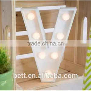 Battery Operated Marquee Letters Light Y With 7pcs White Round Bulb thumbnail-2