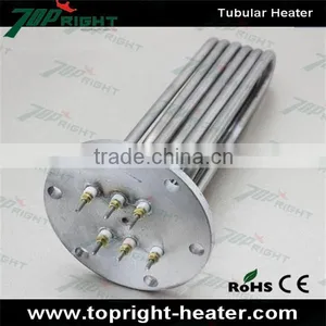 Custom 3kw High Resistance Stainless Custom-built Electric Steamer Flange Tubular Heater thumbnail-2