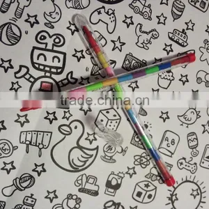 EX- Price High Quality 10 Colors Bullets Pencil Crayon for Kids thumbnail-1