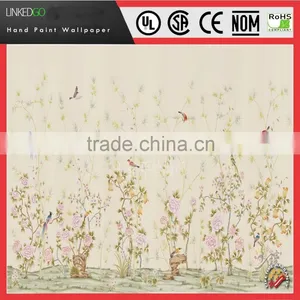 Hot Sales Restaurant Silk Wallpaper for Hotels Decoration Wallpaper thumbnail-3