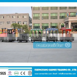 Trackless Train Rides for Sightseeing// Electric Trackless Train Ride for Sale thumbnail-4