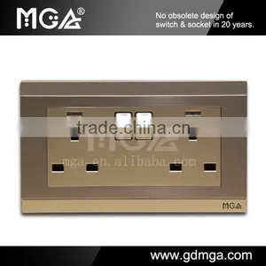 MGA Q7 Series 13A BS Double Socket and Switch thumbnail-1