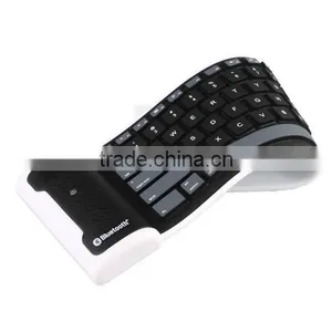 Flexible Wireless Bluetooth Mini Keyboard Rubber Bluetooth Keyboard for Sll Tablet thumbnail-1