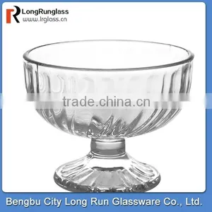 LongRun Healthful Glassware Beautiful Transparent Drinking Glass Cup Ice Cream Glass Cup thumbnail-1