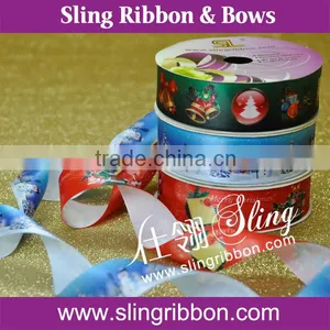 2015 Hot Selling Christmas Printed Ribbon Wholesale thumbnail-1