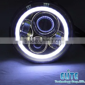 7" Round Led Sealed Beam Replacement of Jeep Led Headlight for Harley thumbnail-5