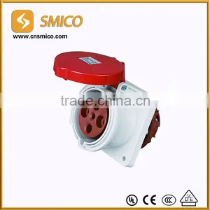 CEE 63A Panel Mounted Male and Female Industrial Plug and Socket thumbnail-5
