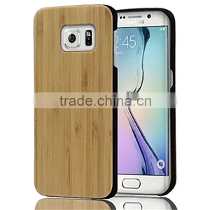 Factory Price For Galaxy S6 Edge Case PC+Bamboo Wood for Samsung S6 Edge Case for Galaxy S6 thumbnail-1