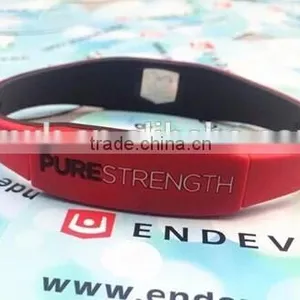 Fashion Pure Strength Rubber Bracelet Silicon thumbnail-1