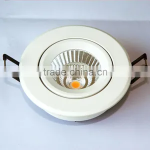 Aluminium Alloy LED COB Downlight 7W With Warm White 3000K CE&ROHS thumbnail-1