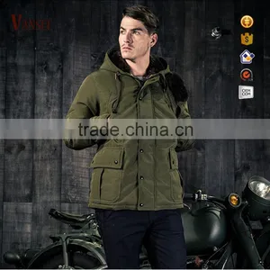 Classic Knee Length Warm Winter Overcoat With Hood Long Mens Coat thumbnail-1