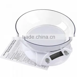 7kg/1g LCD Kitchen Scale With Backlight and Bowl thumbnail-3