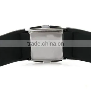 Casual Unisex White Black LED Digital Sports Wrist Watch Wristwatch Date Clock thumbnail-3