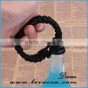 Camping Multifunction Survival Braided Paracord Bottle Opener Bracelet thumbnail-6