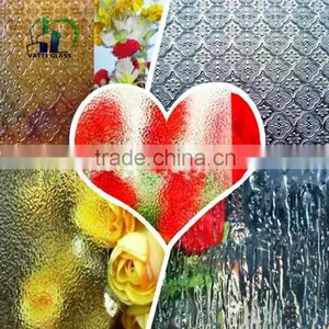 Clear Patterned Glass Partition for Kitchen Pressed Glass Patterns thumbnail-1